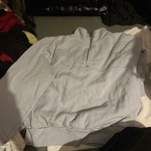 Brandy Melville  light blue quarter zip